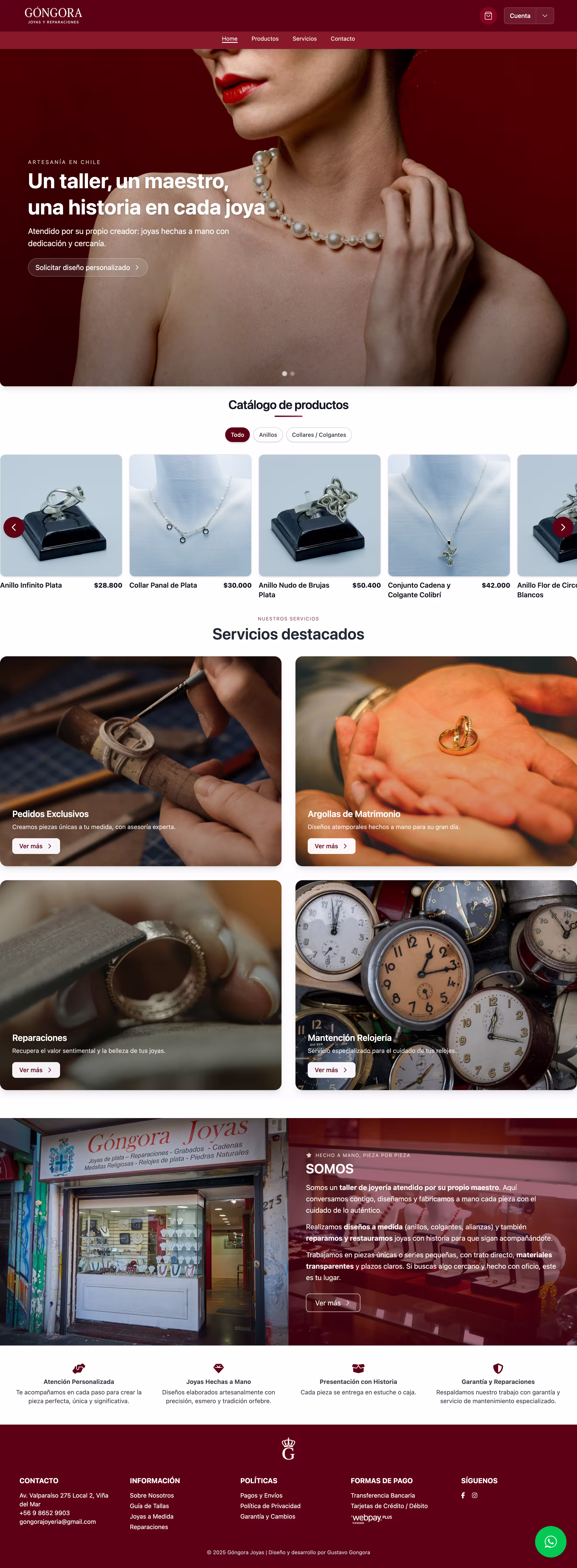 Store homepage
